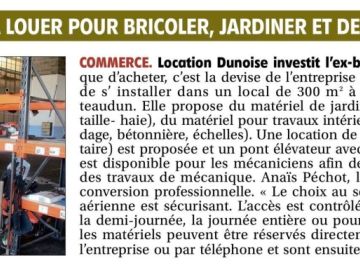Bonjour à toutes et à tous,

Aujourd'hui, je voulais exprimer ma reconnaissance envers l'Écho Républicain pour leur article sur mon entreprise....